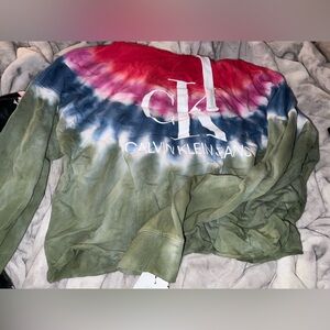 NWT cropped Calvin Klein hoodie